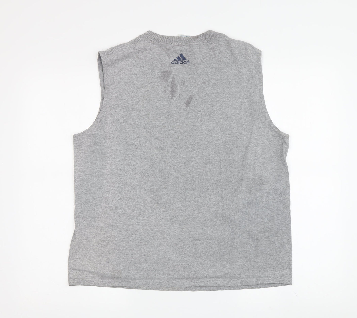 Adidas Men's Grey Yankees Sleeveless T-Shirt L