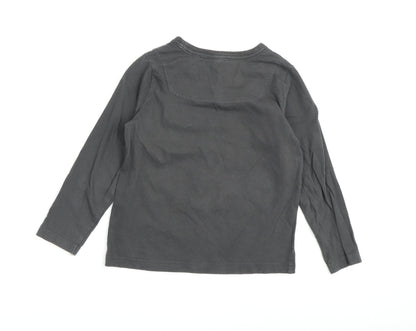 Joules Boys' Black Long Sleeve Graphic T-Shirt, Age 5