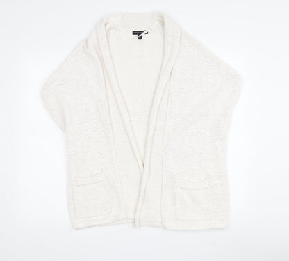 Banana Republic Women's Ivory M Cardigan Sleeveless Knit