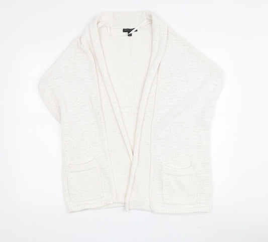 Banana Republic Women's Ivory M Cardigan Sleeveless Knit
