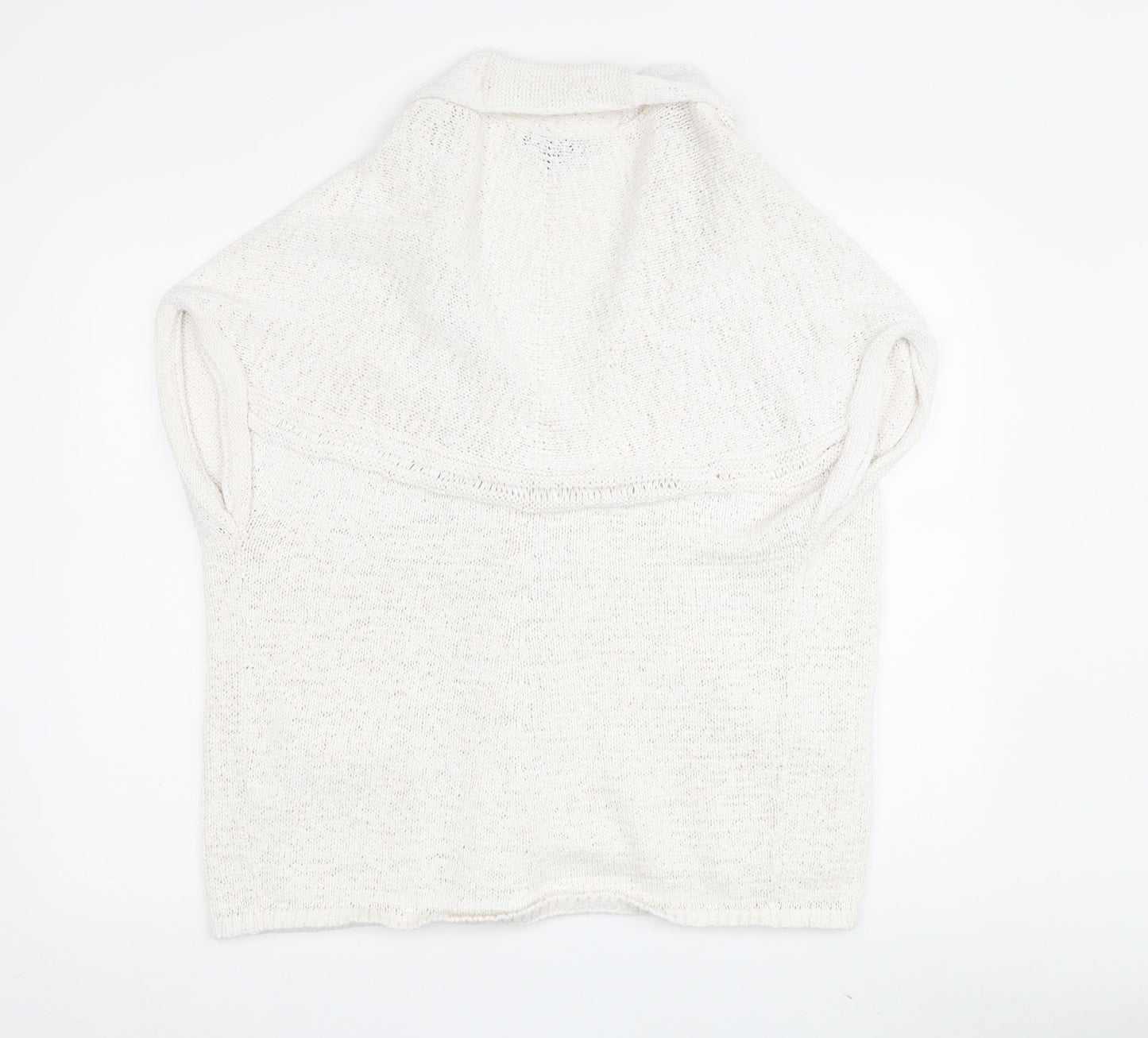 Banana Republic Women's Ivory M Cardigan Sleeveless Knit