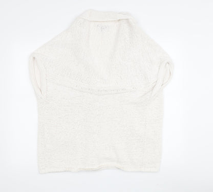 Banana Republic Women's Ivory M Cardigan Sleeveless Knit