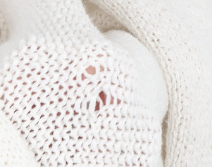 Banana Republic Women's Ivory M Cardigan Sleeveless Knit