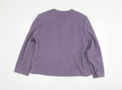 Womens UK Size 14 Eastex Purple Basic Jacket