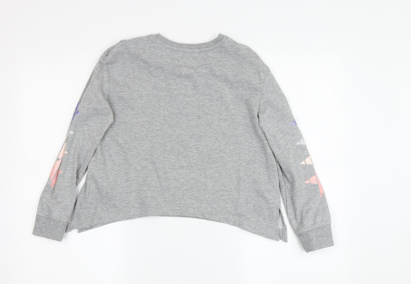 Converse Girls Grey Pullover Sweatshirt, 10-12 Years, Stars Design