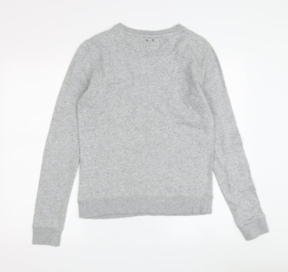 Converse Women's Grey Pullover Sweatshirt, S, Casual Knit