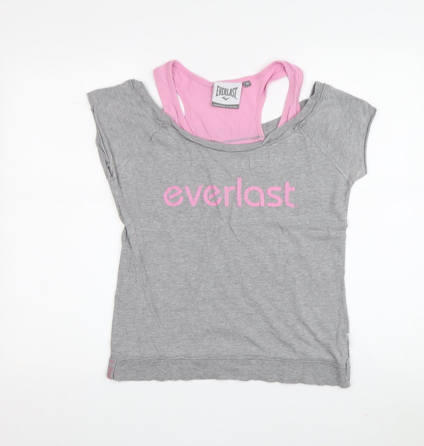 Everlast Women's Grey Tank Top, Size 14, Lightweight Gym