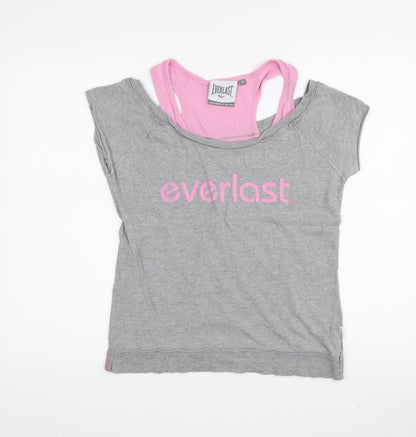 Everlast Women's Grey Tank Top, Size 14, Lightweight Gym
