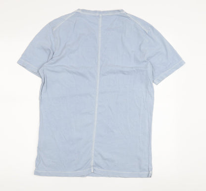 Womens UK Size S Jigsaw Blue Basic T-Shirt