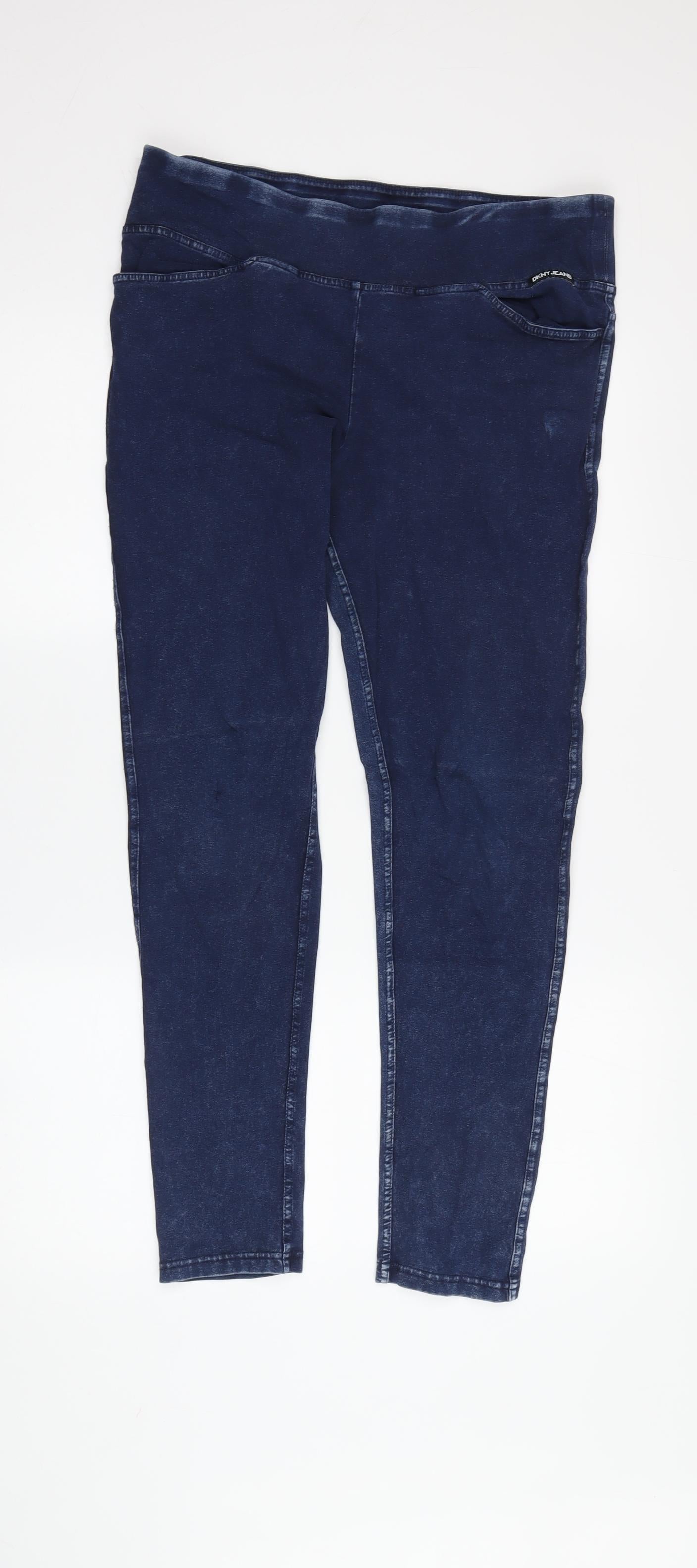 Womens UK Size UK 12 DKNY  Jegging Blue Leggings