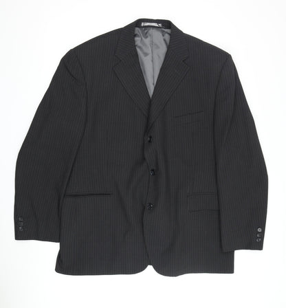 Mens UK Size 48 Centaur Regular Black Suit Jacket
