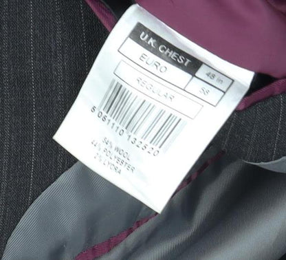 Mens UK Size 48 Centaur Regular Black Suit Jacket