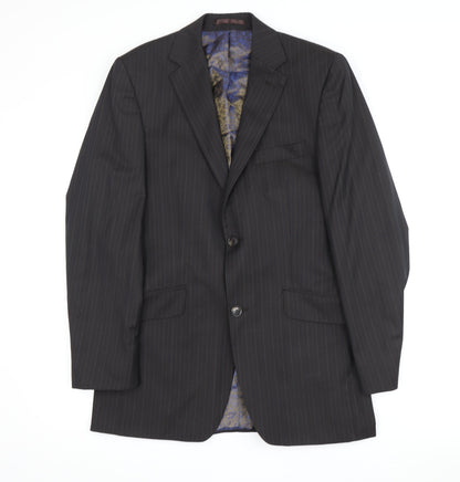 Mens UK Size 36 Jeff Banks Regular Black Suit Jacket