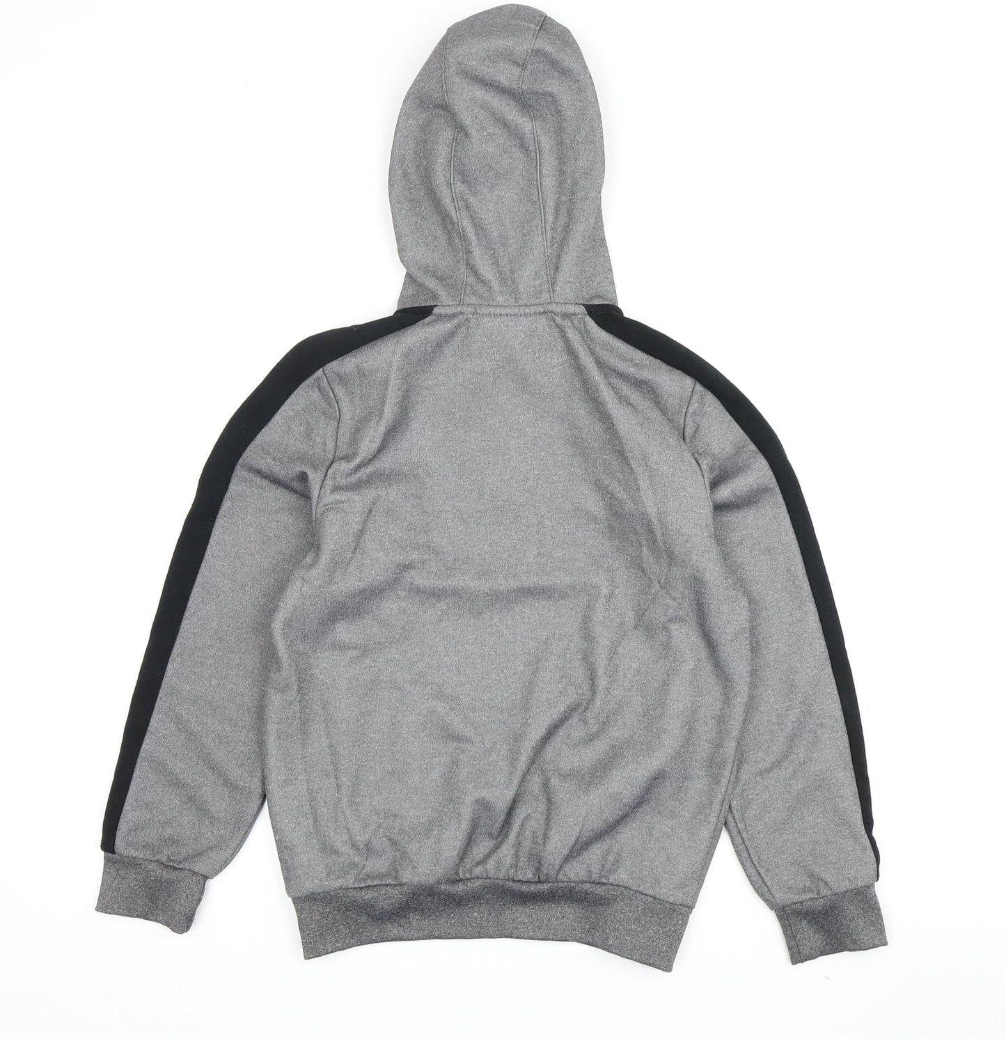 McKenzie Boys Grey 10-12 Hoodie with Half Zip and Hood