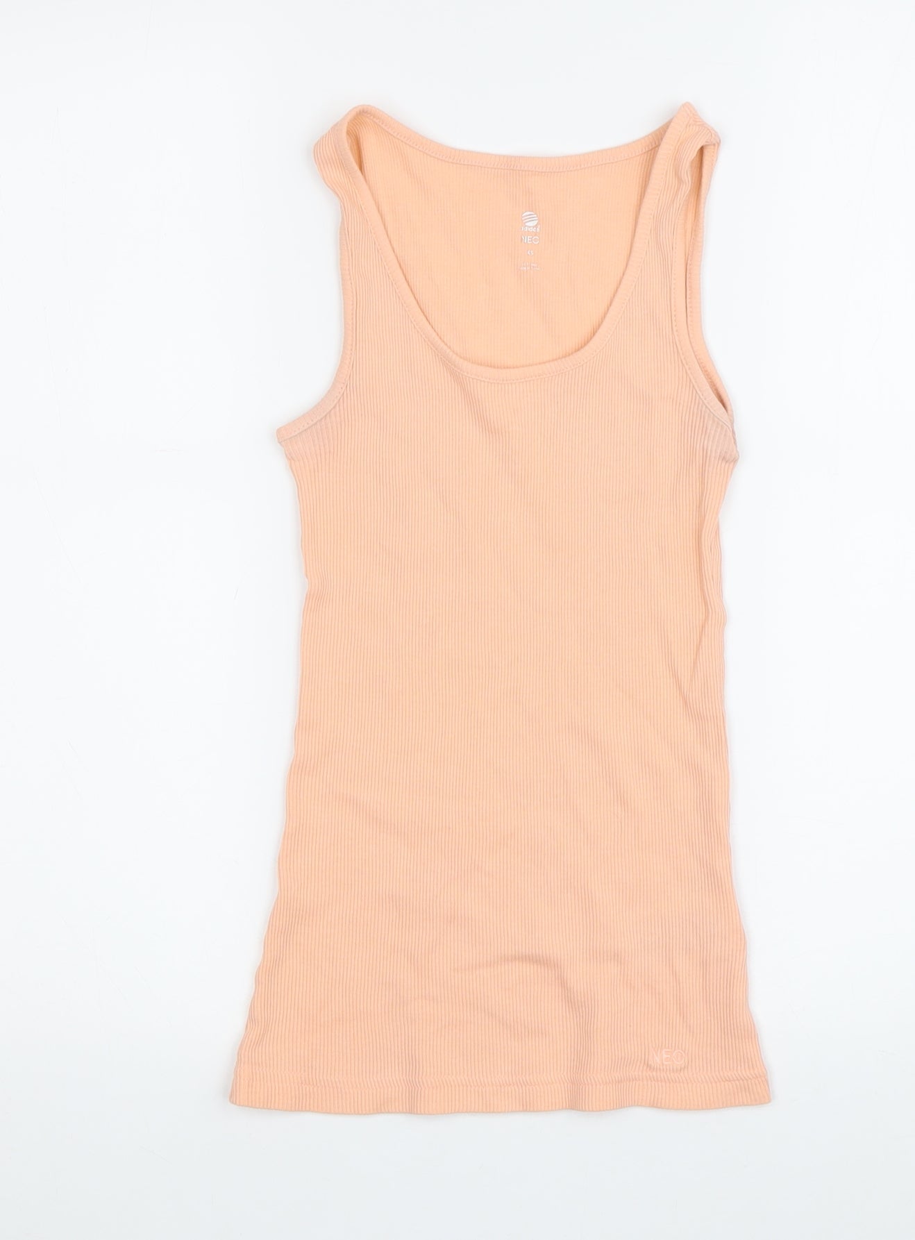 Womens UK Size XS adidas Beige Basic Tank