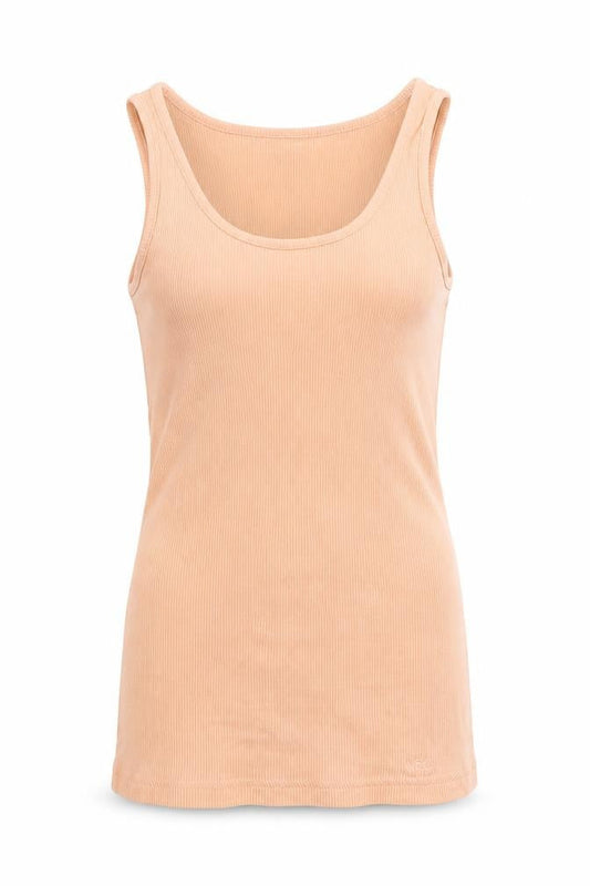 Front view of Adidas Women's Beige XS Basic Tank Top - Casual Summer Style