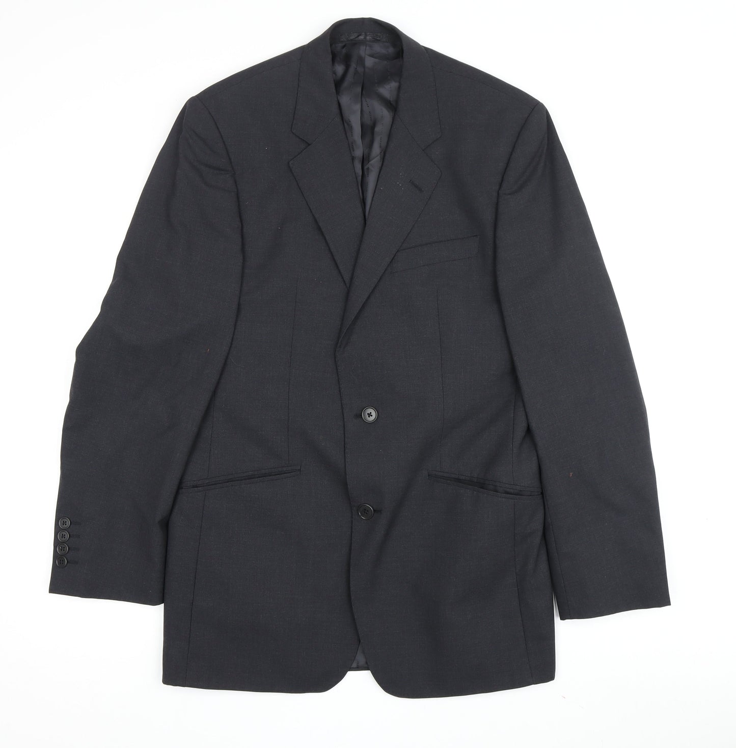 Mens UK Size 38 Jaeger Regular Grey Suit Jacket