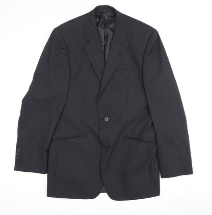 Mens UK Size 38 Jaeger Regular Grey Suit Jacket