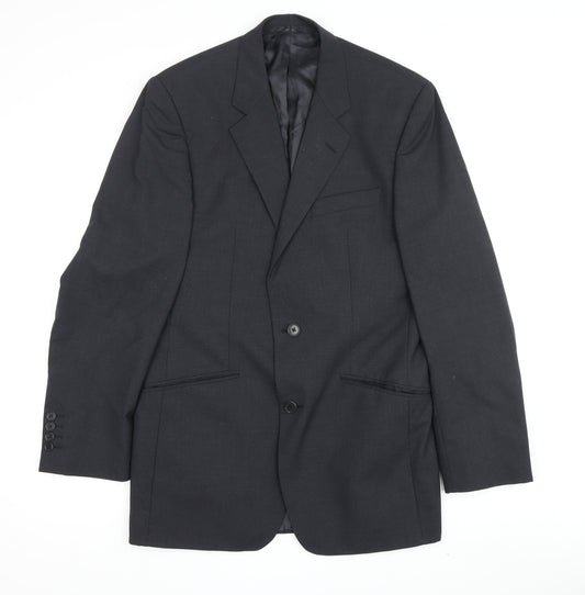 Mens UK Size 38 Jaeger Regular Grey Suit Jacket