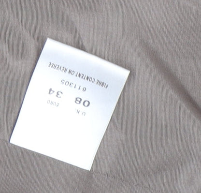 Alexon Women's Grey Tweed Fur Trim Jacket Size 8