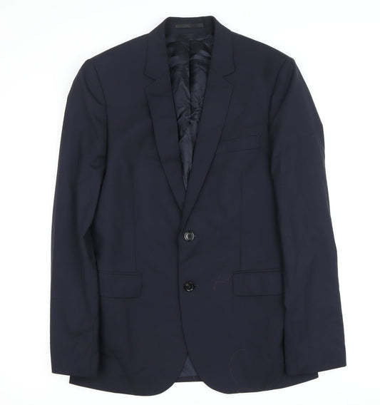 Mens UK Size 38 Paul Smith Regular Blue Suit Jacket