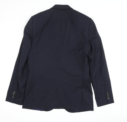 Mens UK Size 38 Paul Smith Regular Blue Suit Jacket