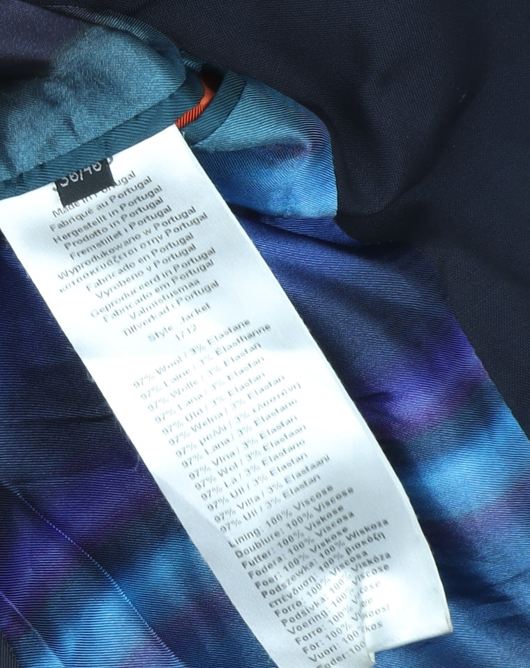 Mens UK Size 38 Paul Smith Regular Blue Suit Jacket