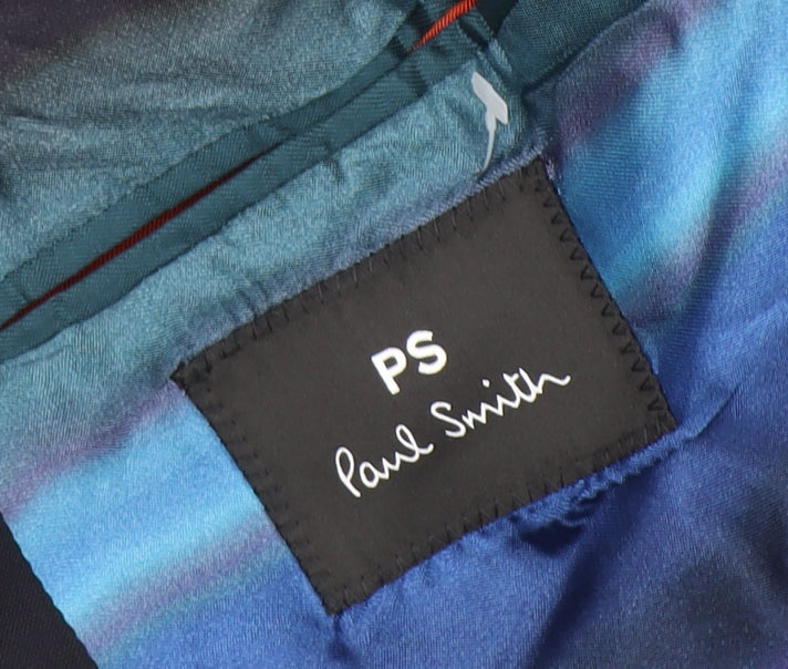Mens UK Size 38 Paul Smith Regular Blue Suit Jacket