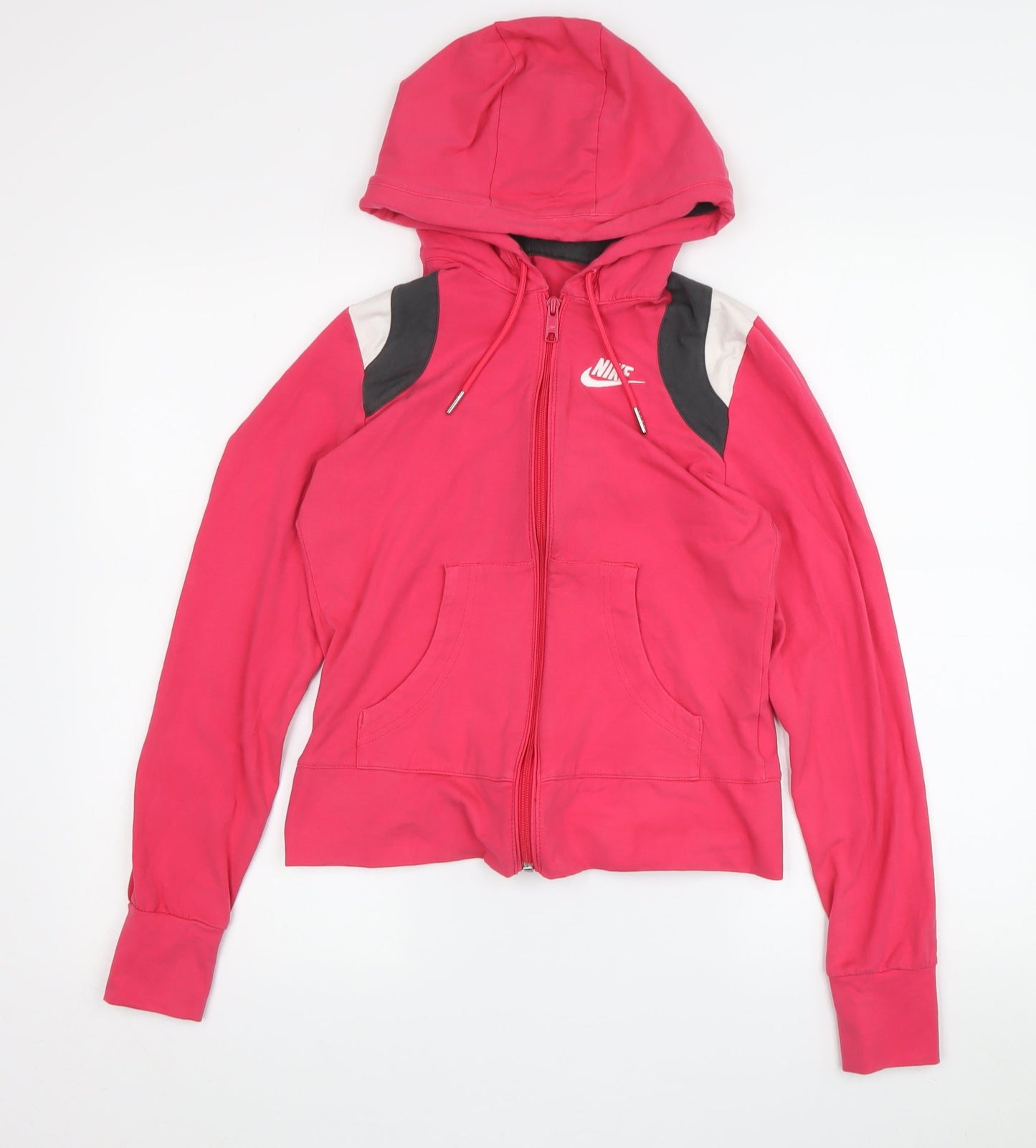 Nike Women's Pink Full Zip Hoodie, Size S