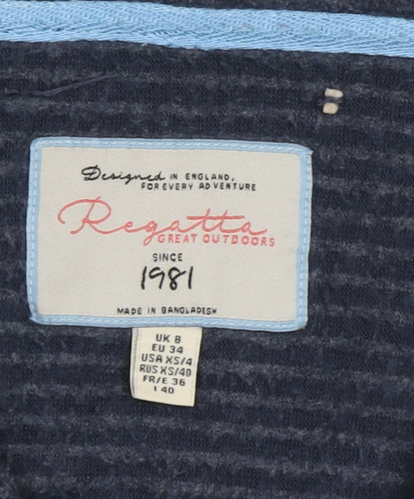 Regatta Blue Women’s 1/4 Zip Sweatshirt Size 8