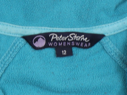 Peter Storm Women's Blue Fleece Pullover Sweatshirt Size 12