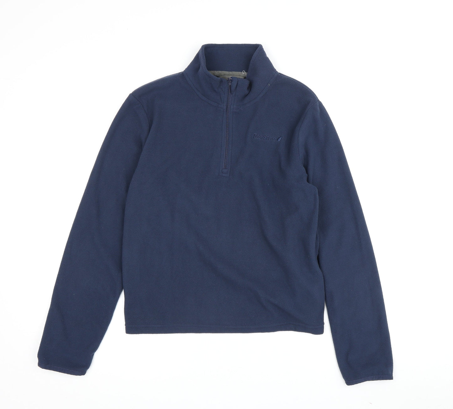 Peter Storm Boys Blue Fleece Sweatshirt 11-12 High Neck Zip