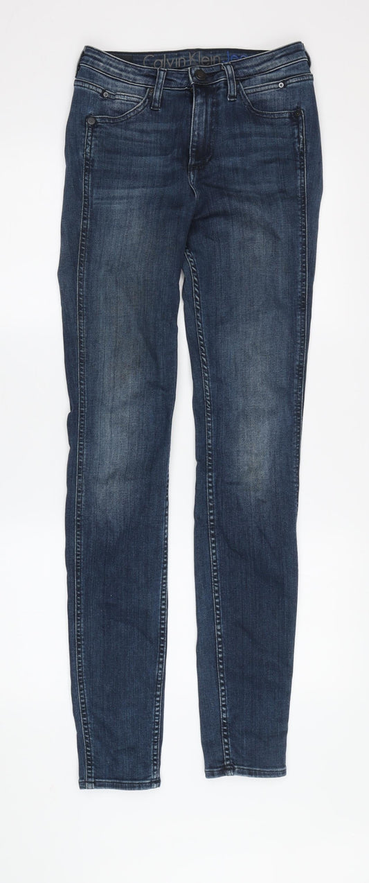 Calvin Klein Women's Blue Skinny Jeans Size 26