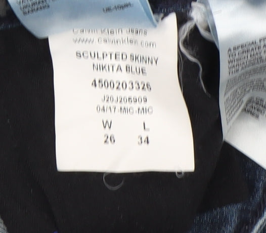 Calvin Klein Women's Blue Skinny Jeans Size 26