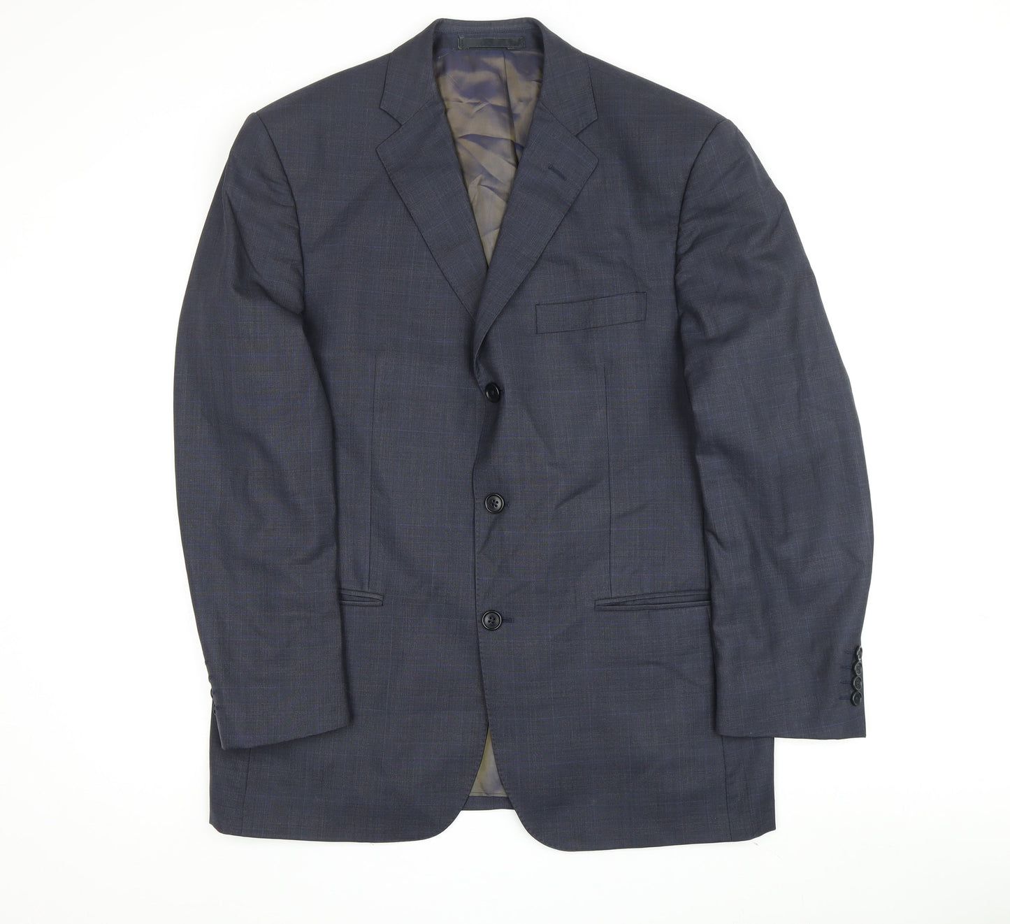 Mens UK Size 42 Jaeger Regular Blue Suit Jacket