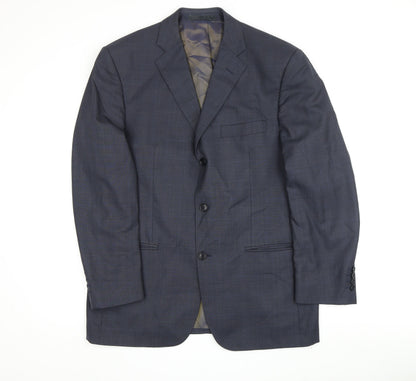 Mens UK Size 42 Jaeger Regular Blue Suit Jacket