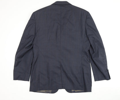 Mens UK Size 42 Jaeger Regular Blue Suit Jacket