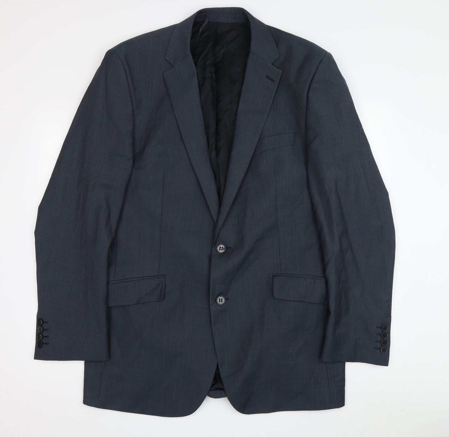 Mens UK Size 42 Ben Sherman Regular Blue Suit Jacket