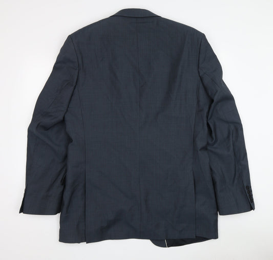 Mens UK Size 42 Ben Sherman Regular Blue Suit Jacket