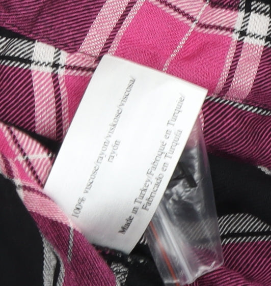 Laura Ashley Women's Plaid Blouse, 3/4 Sleeve, Size 10