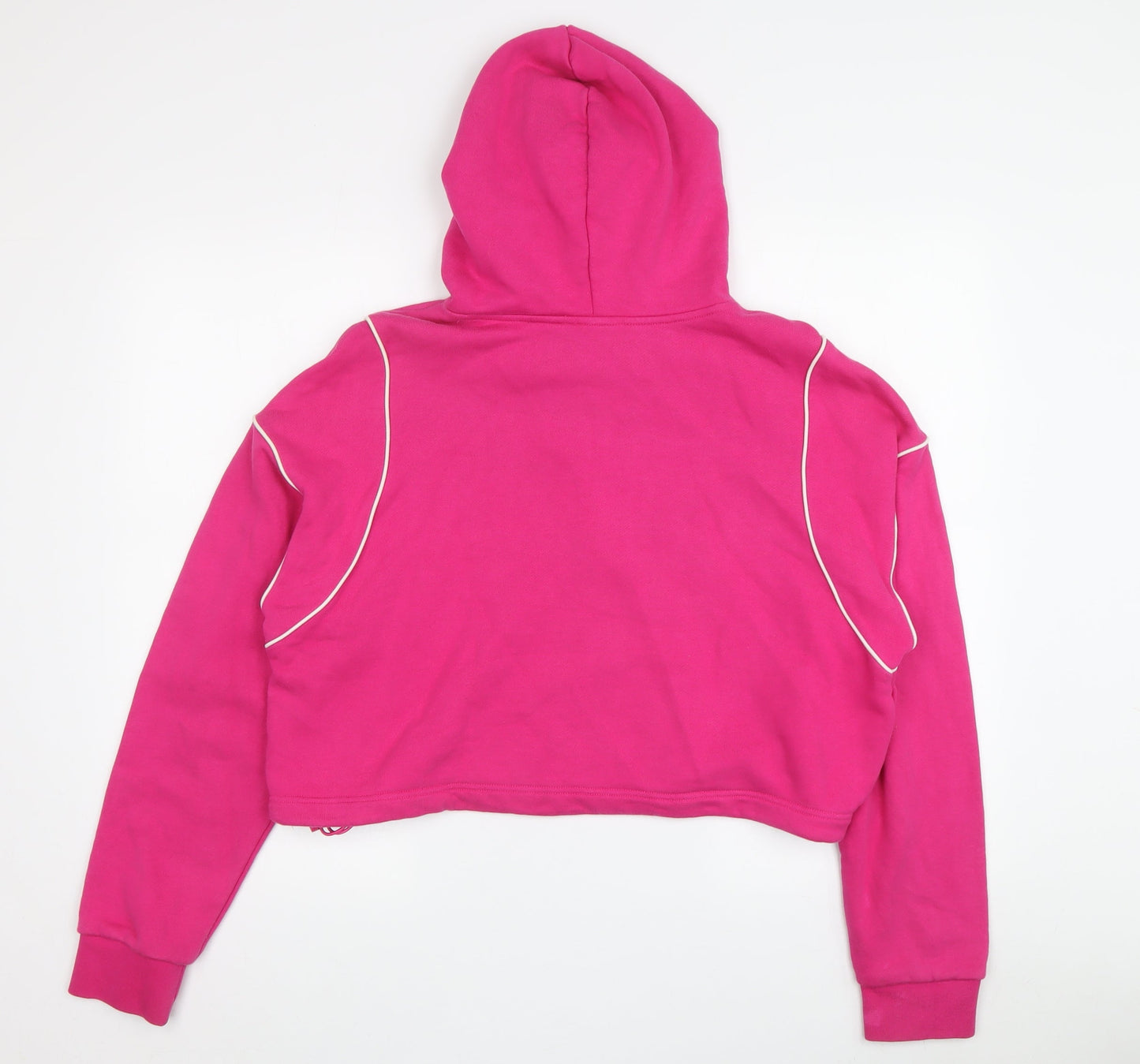 Adidas Women’s Pink Hoodie Size 10 - Casual Pullover