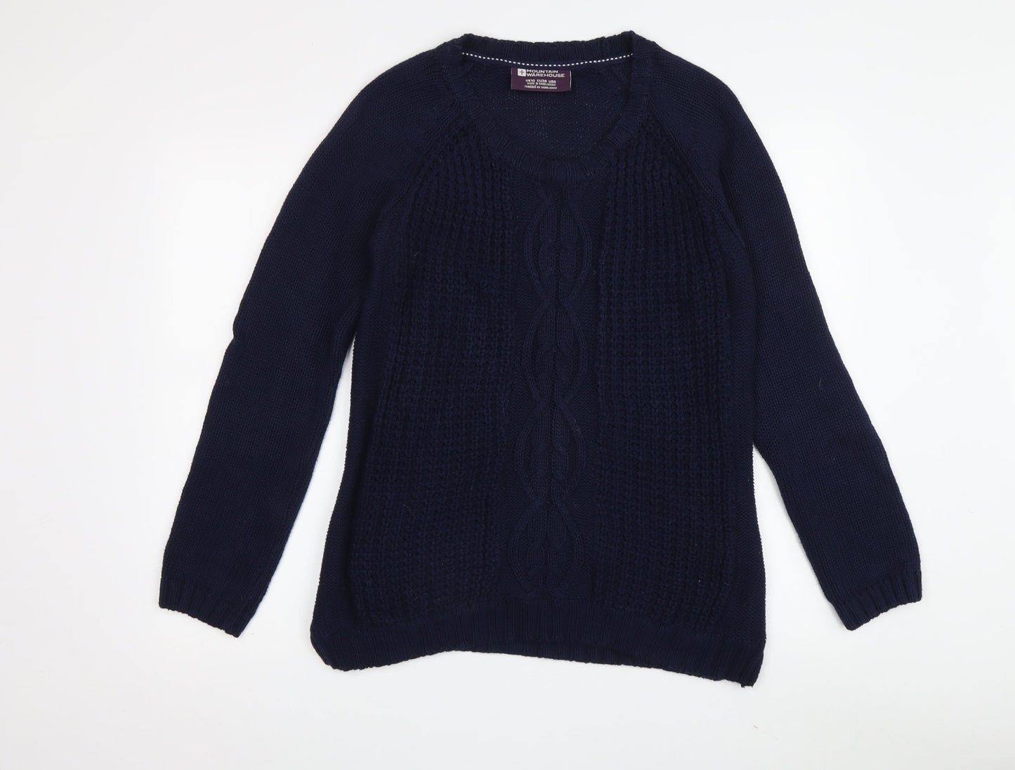 Womens UK Size 10 Mountain Warehouse Blue Pullover Jumper