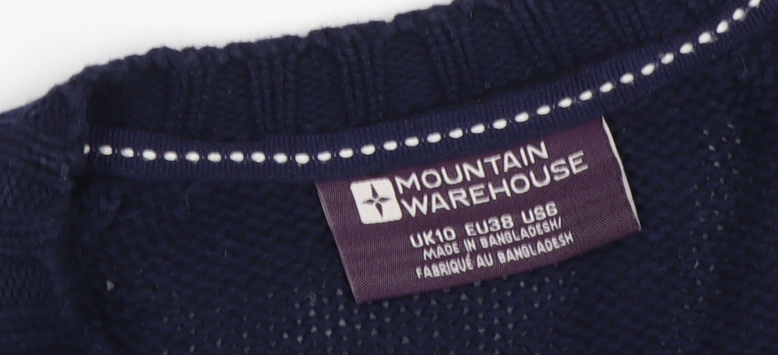 Womens UK Size 10 Mountain Warehouse Blue Pullover Jumper