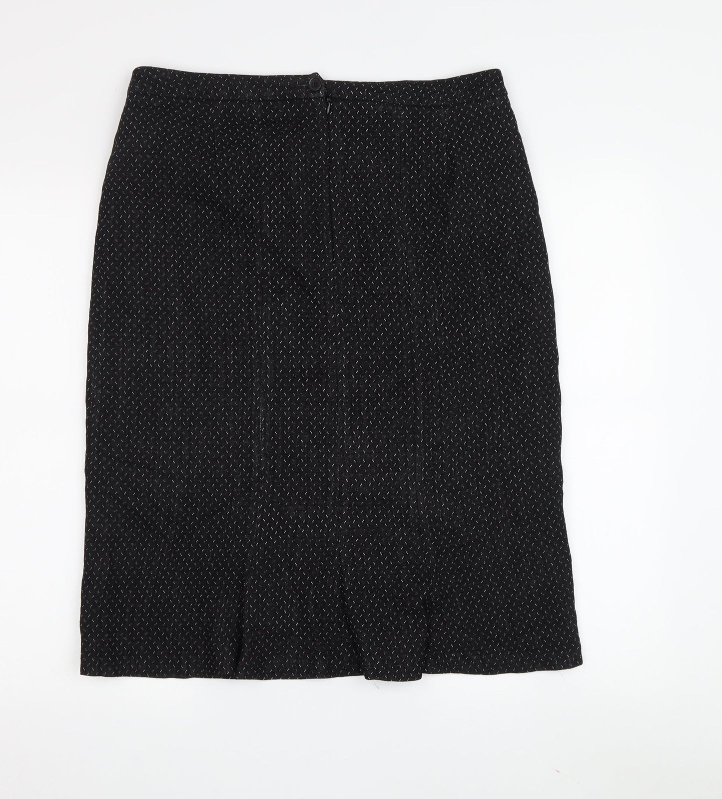 Laura Ashley Women's Black Knee Length Pencil Skirt, Size 12