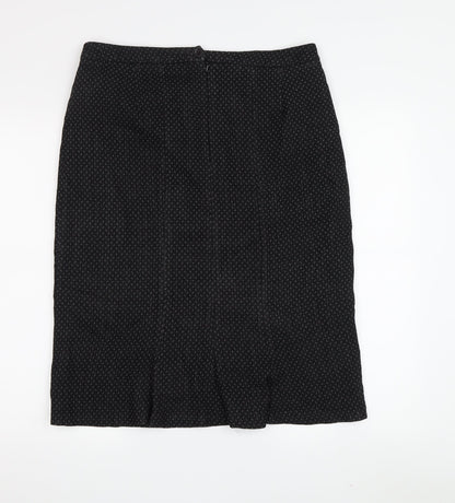 Laura Ashley Women's Black Knee Length Pencil Skirt, Size 12