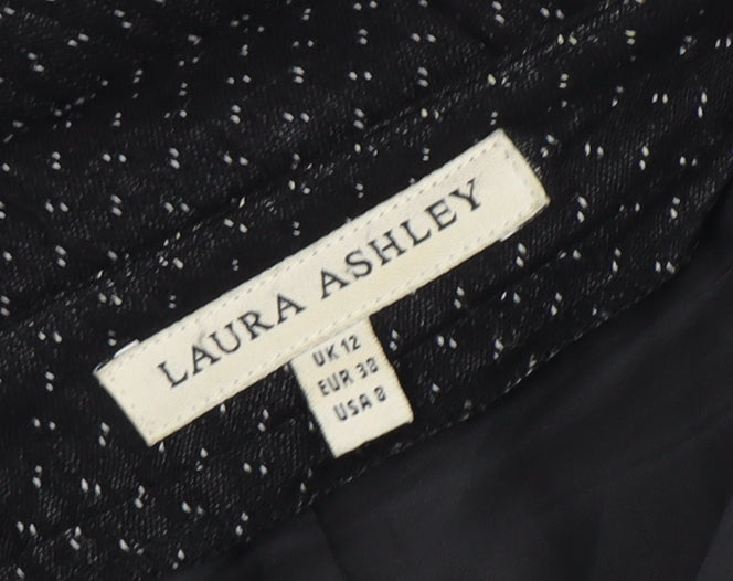 Laura Ashley Women's Black Knee Length Pencil Skirt, Size 12