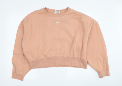 Adidas Women's Pink Pullover Sweatshirt Size 12