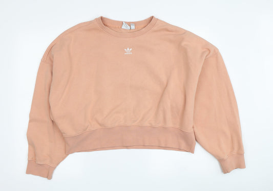 Adidas Women's Pink Pullover Sweatshirt Size 12
