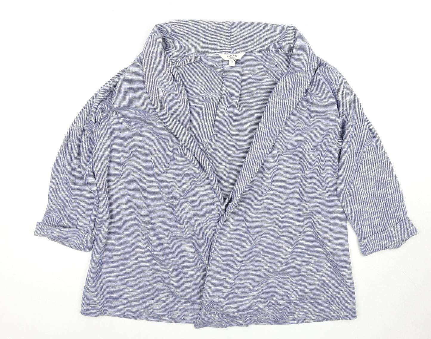 Womens UK Size 12 FatFace Blue Cardigan Jumper
