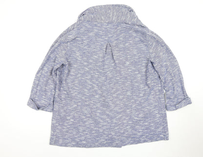 Womens UK Size 12 FatFace Blue Cardigan Jumper